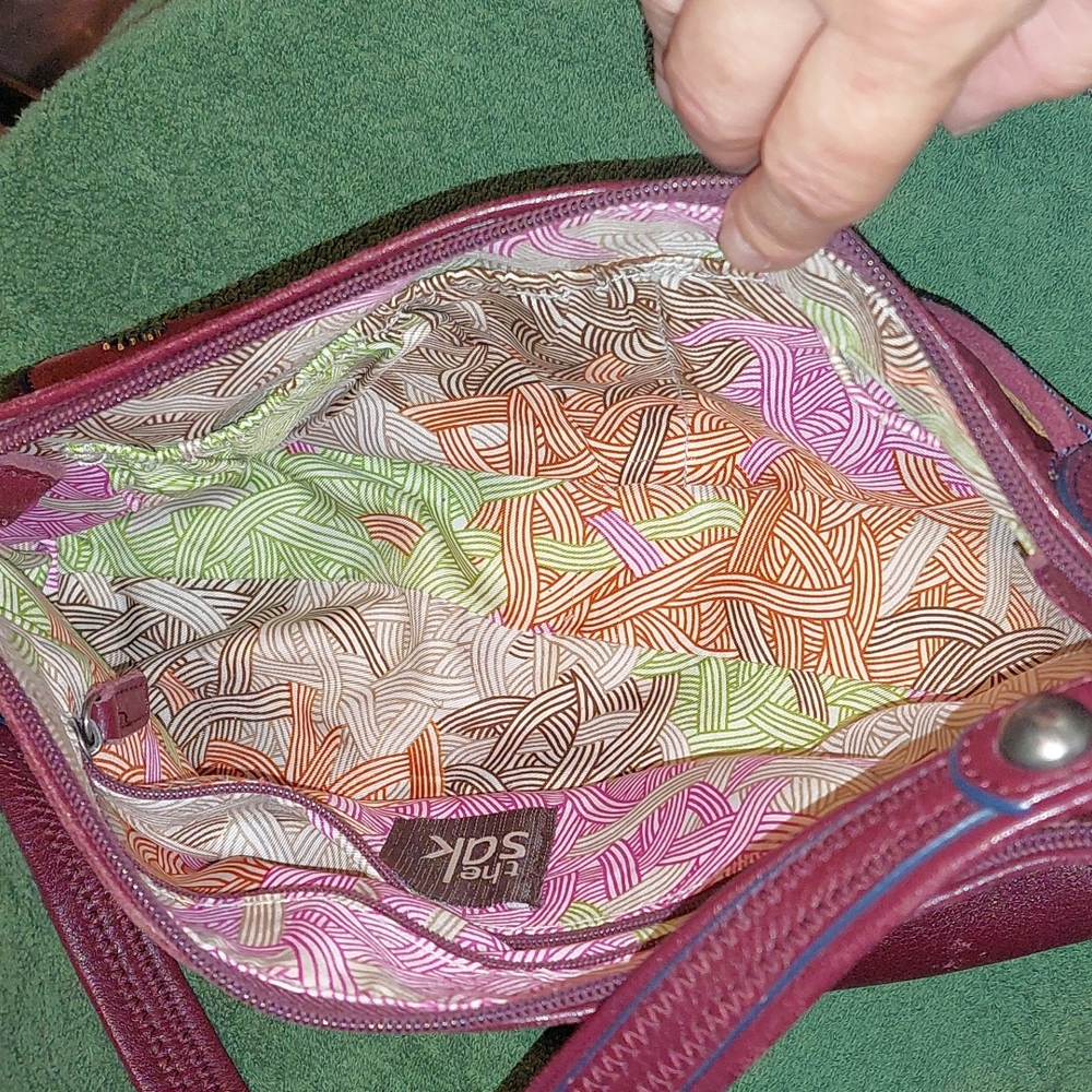 THE SAK maroon purse - Picture 5 of 8